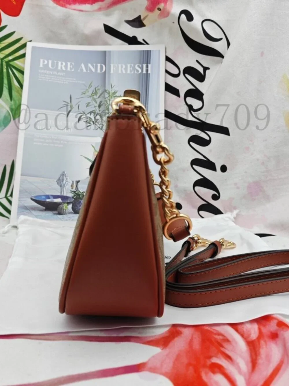 🥁🥁🥁Coach Teri shoulder bag brown - Picture 5 of 9